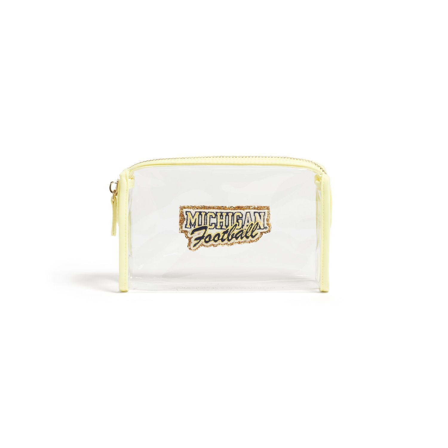 Michigan Wolverines Banana Travel Pouch w Michigan Football Script