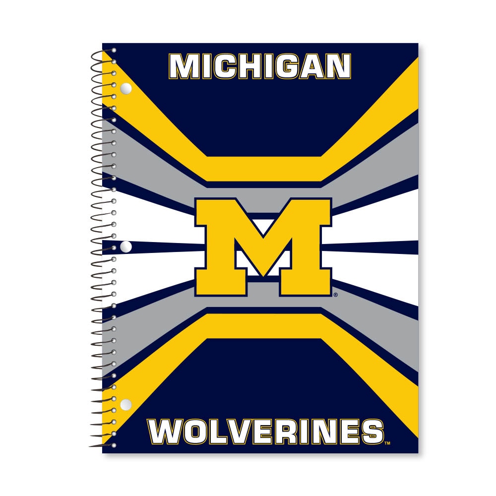 Digi Color Warp 1 Subject 11"x8.5" 70 Count College Ruled Spiral Notebook
