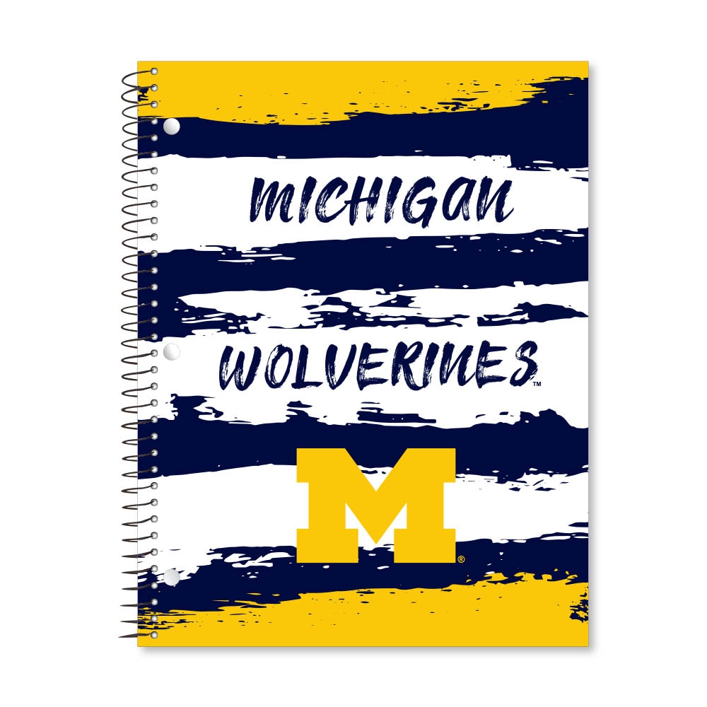 Digi Paint Strokes 1 Subject 11"x8.5" 70 Count College Ruled Spiral Notebook