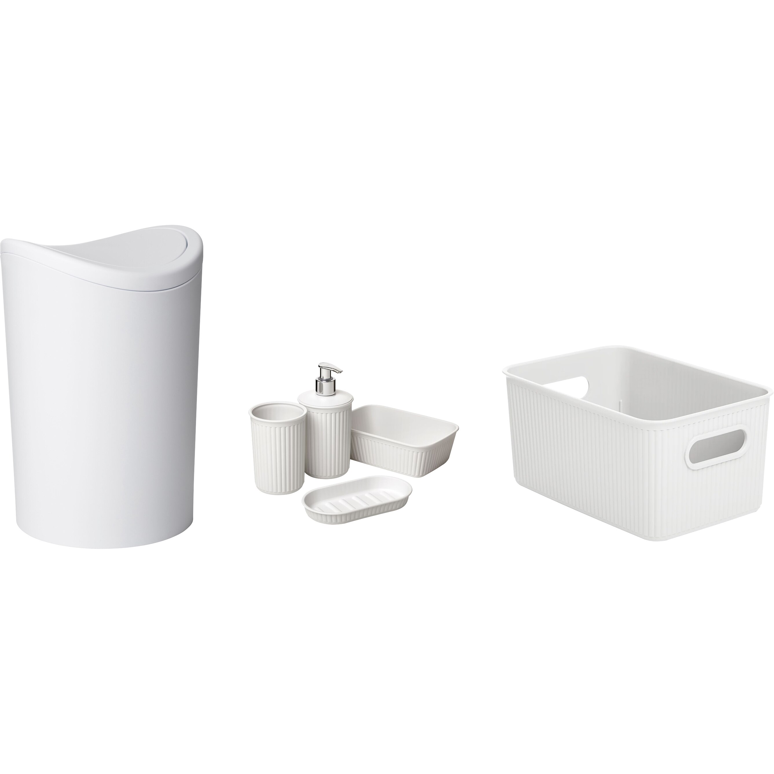 White Bathroom Bundle Kit