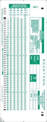 Scantron Form 882 E LOVAS