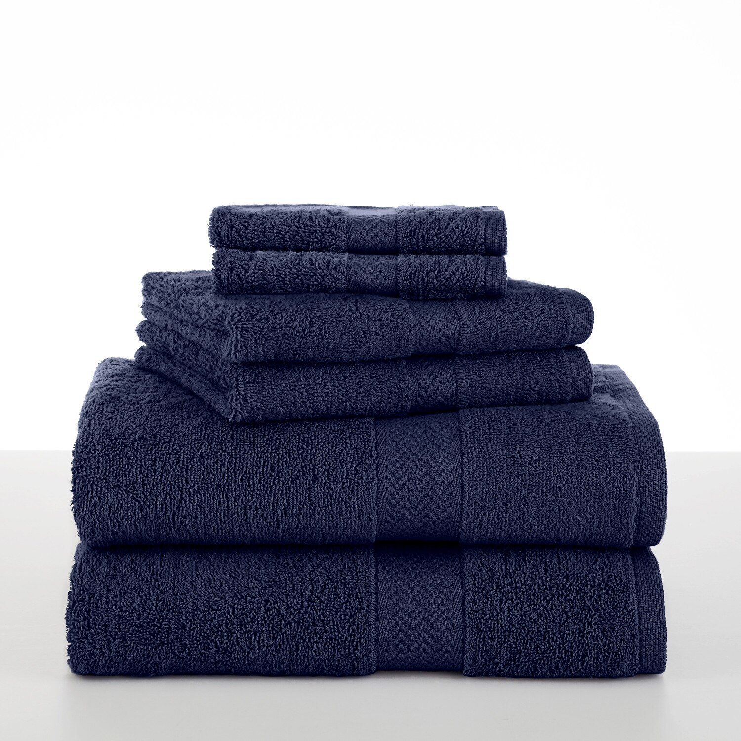 Martex Ringspun Navy 6-Piece Towel Set