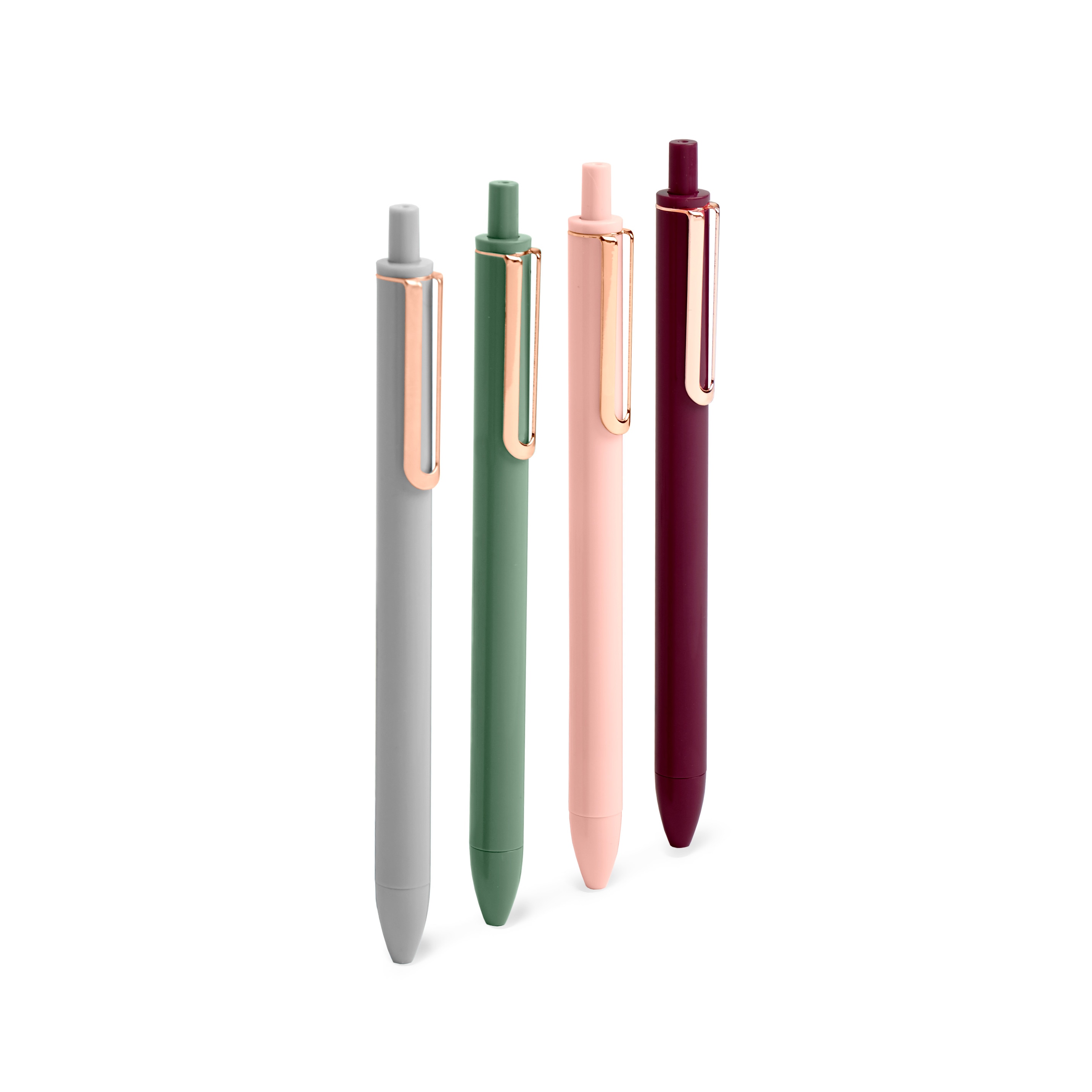 Poppin Assorted Jewels Retractable Gel Luxe Pens Set of 4