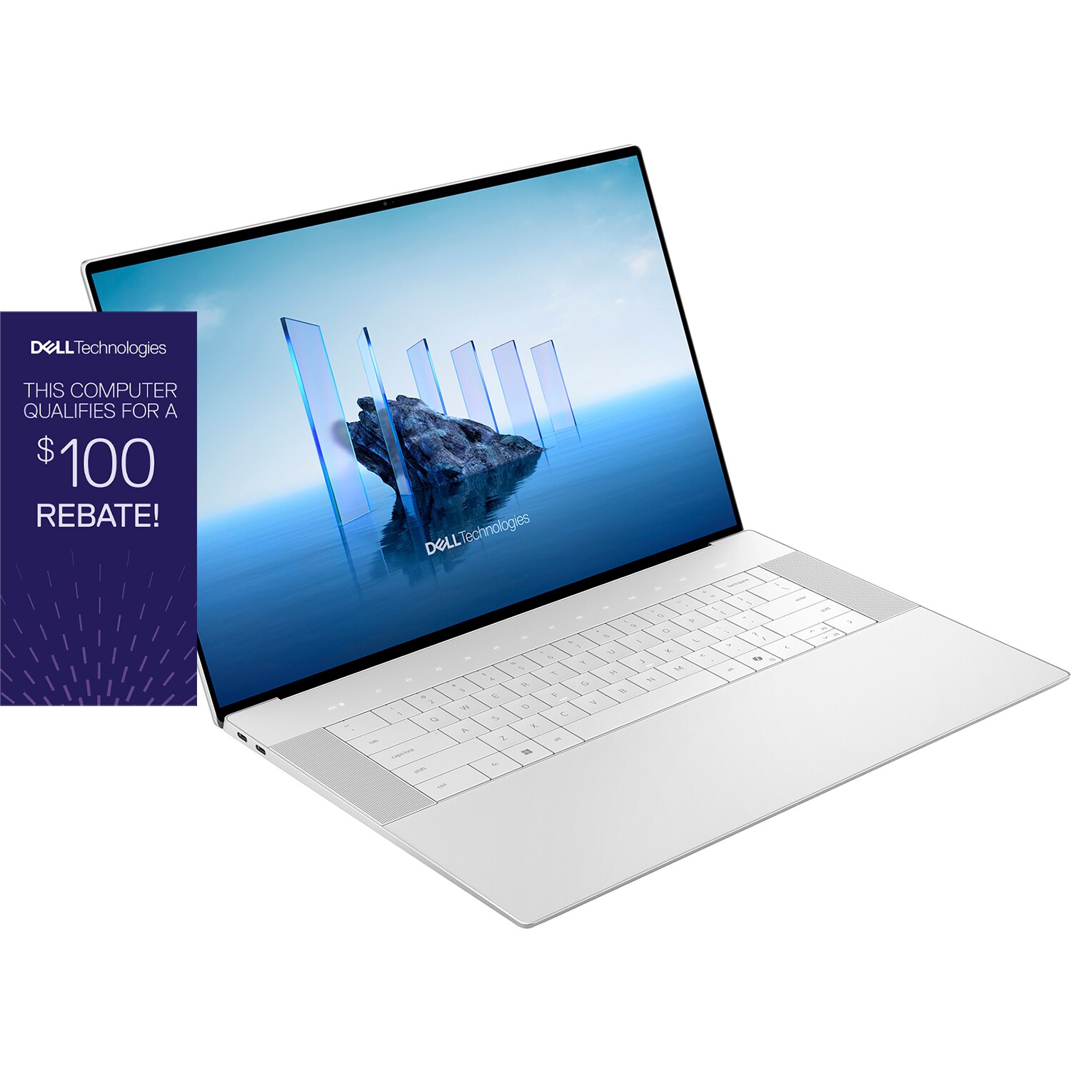 Dell 16 inch Premium Touch Laptop 1TB Platinum