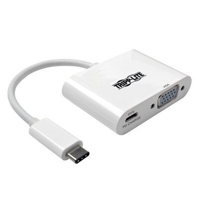 Tripp Lite USB C to VGA DP Adptr w Chrg