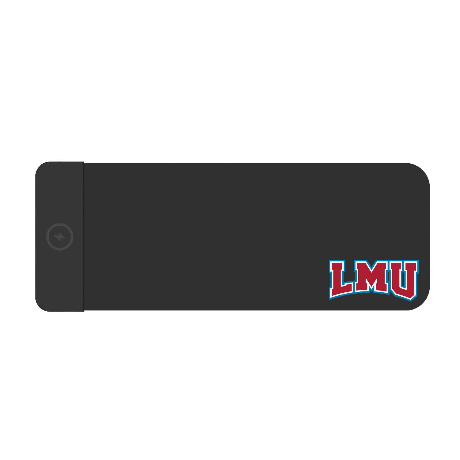 Loyola Marymount University Cloth Wireless Charging Desk Mat, Black, Classic V1