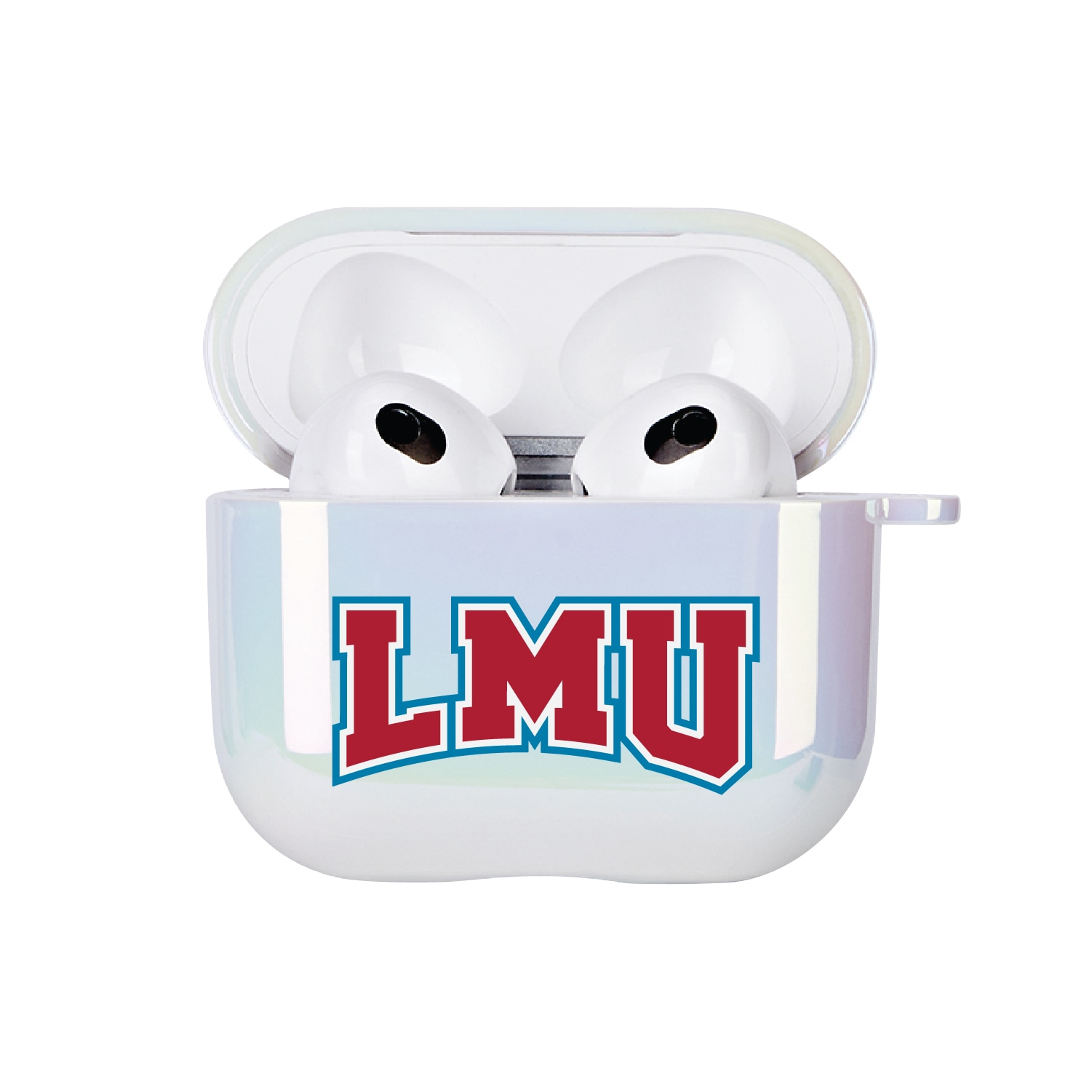 Loyola Marymount University - Airpod 3rd Gen Case (TPU), Iridescent White, Classic V1