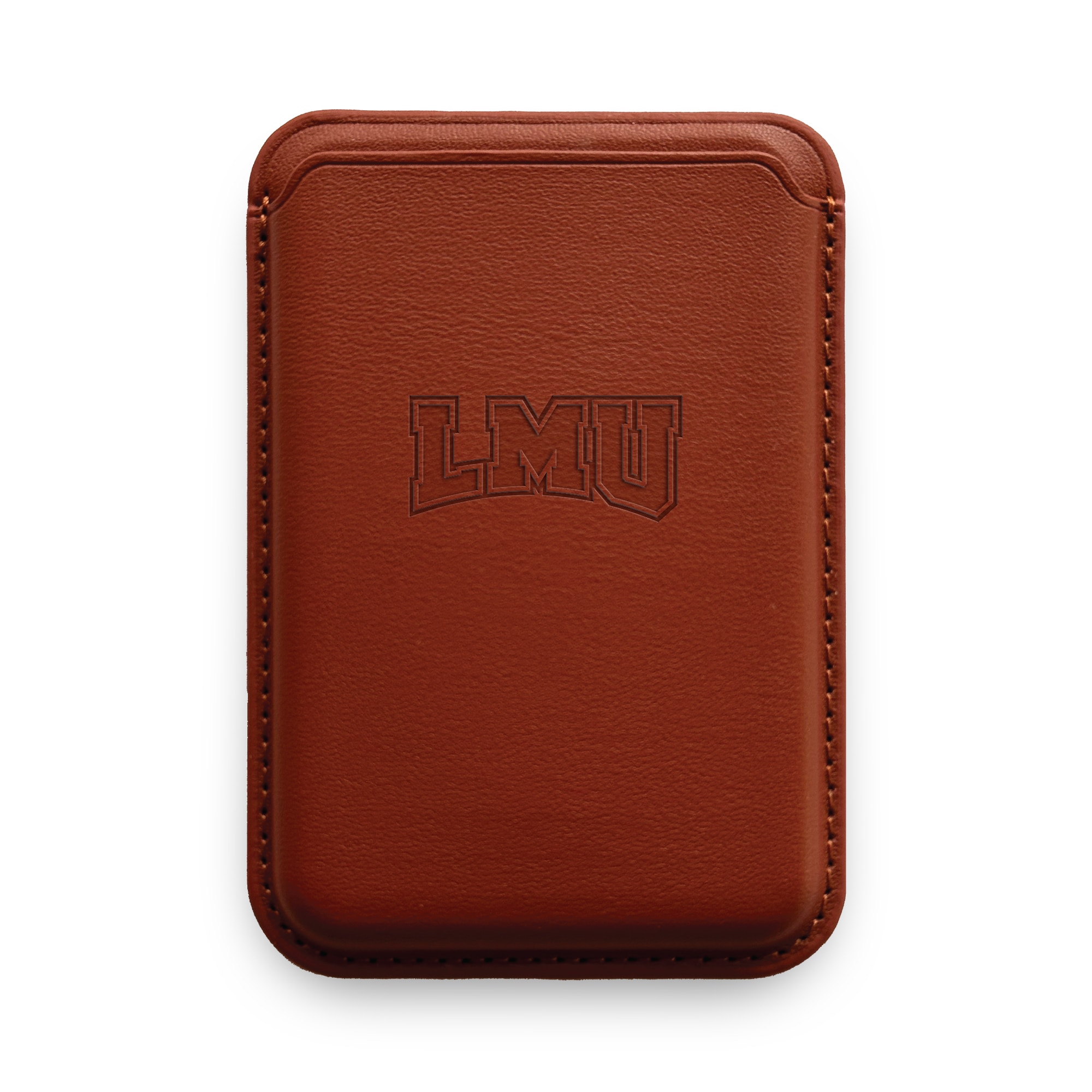 Monaco Leather Cellphone ID wallet with MagSafe Mahogany