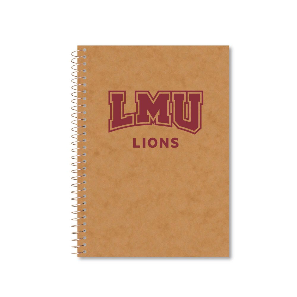 Roaring Premium 3 Subject 9.5 x 6.5 Notebook, College Ruled 20lb Paper, Pressboard Foil Cover