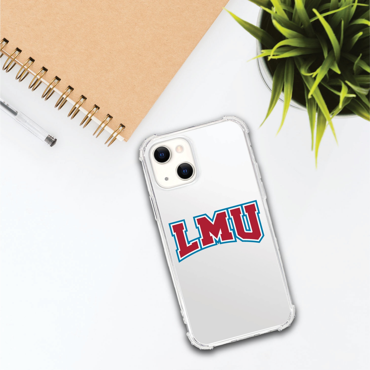Loyola Marymount University Lions Clear Tough Edge Phone Case, Classic- iPhone 13