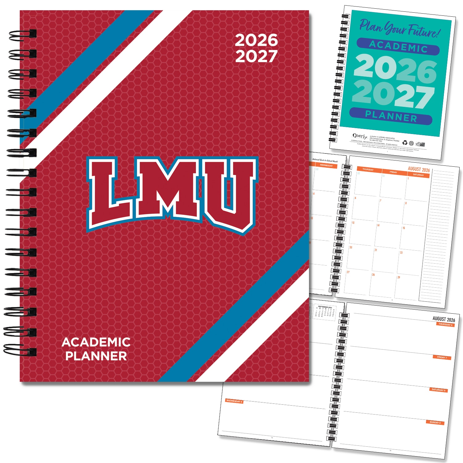 Spirit Wordmark Hard Cover Imprinted Planner 26-27 AY 7x9