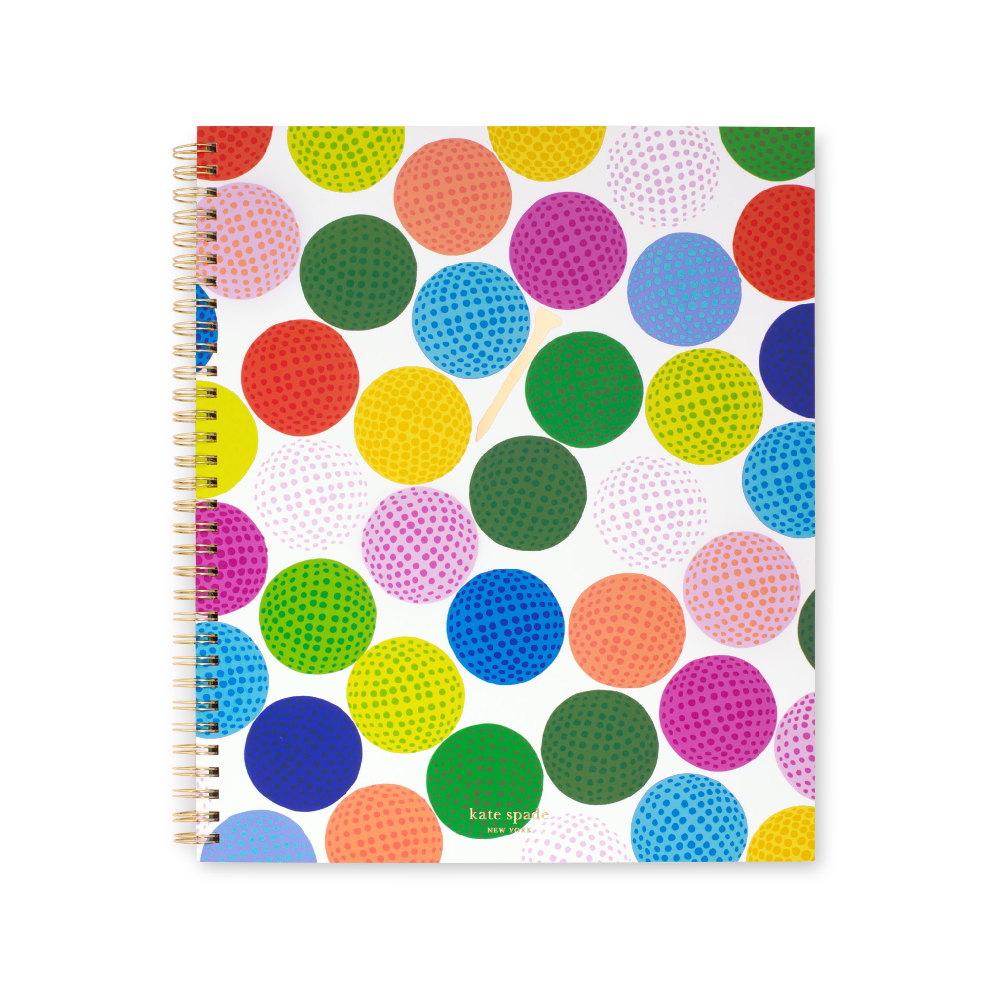 Kate Spade New York Large Spiral Notebook Mini Golf