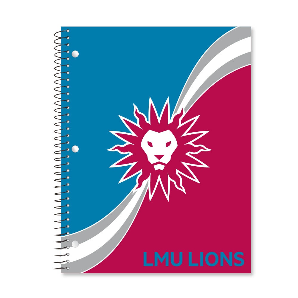 Digi Curve Divide 1 Subject 11"x8.5" 70 Count College Ruled Spiral Notebook