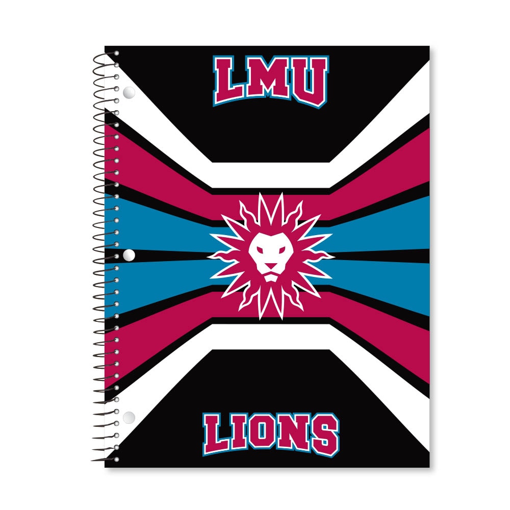 Digi Color Warp 1 Subject 11"x8.5" 70 Count College Ruled Spiral Notebook