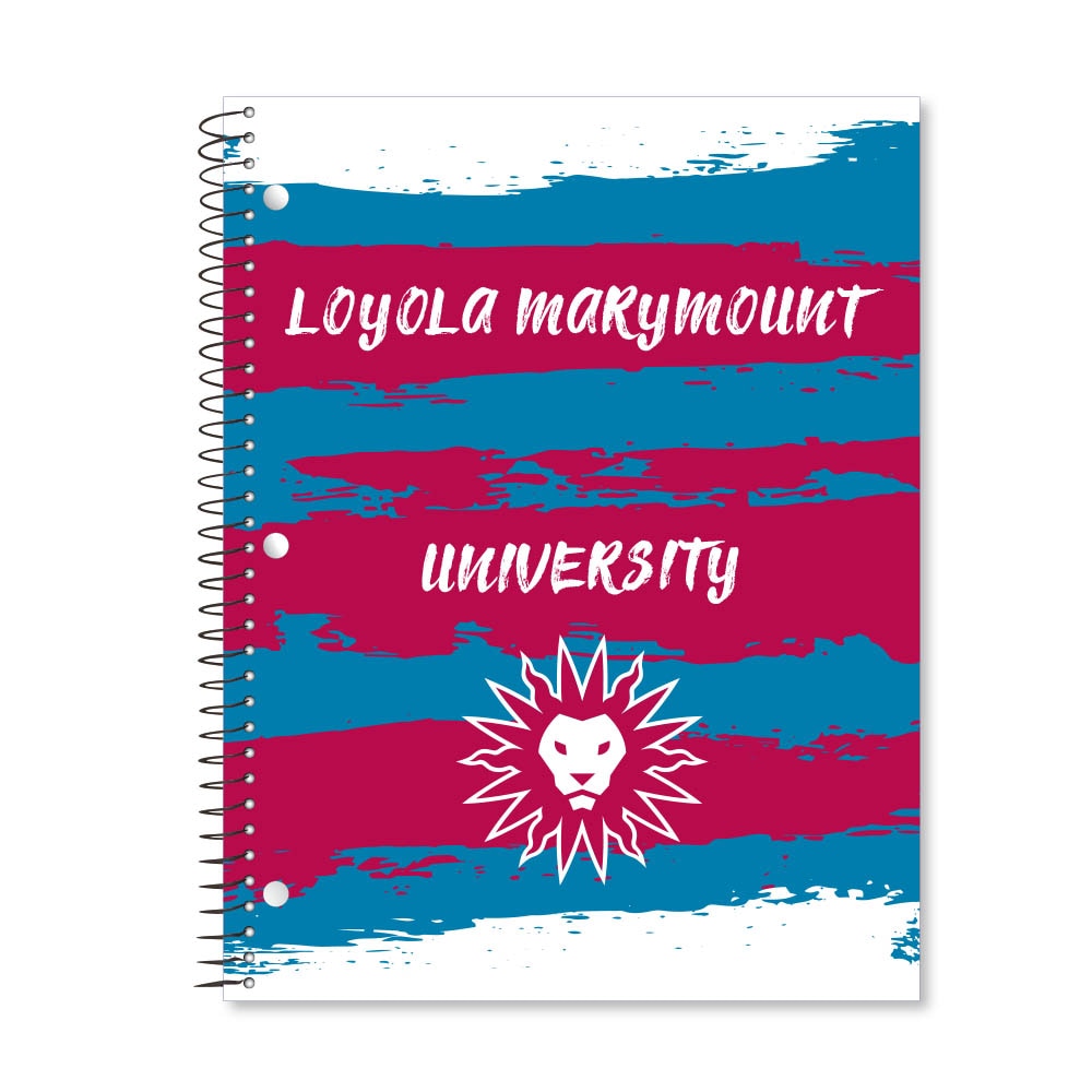 Digi Paint Strokes 1 Subject 11"x8.5" 70 Count College Ruled Spiral Notebook