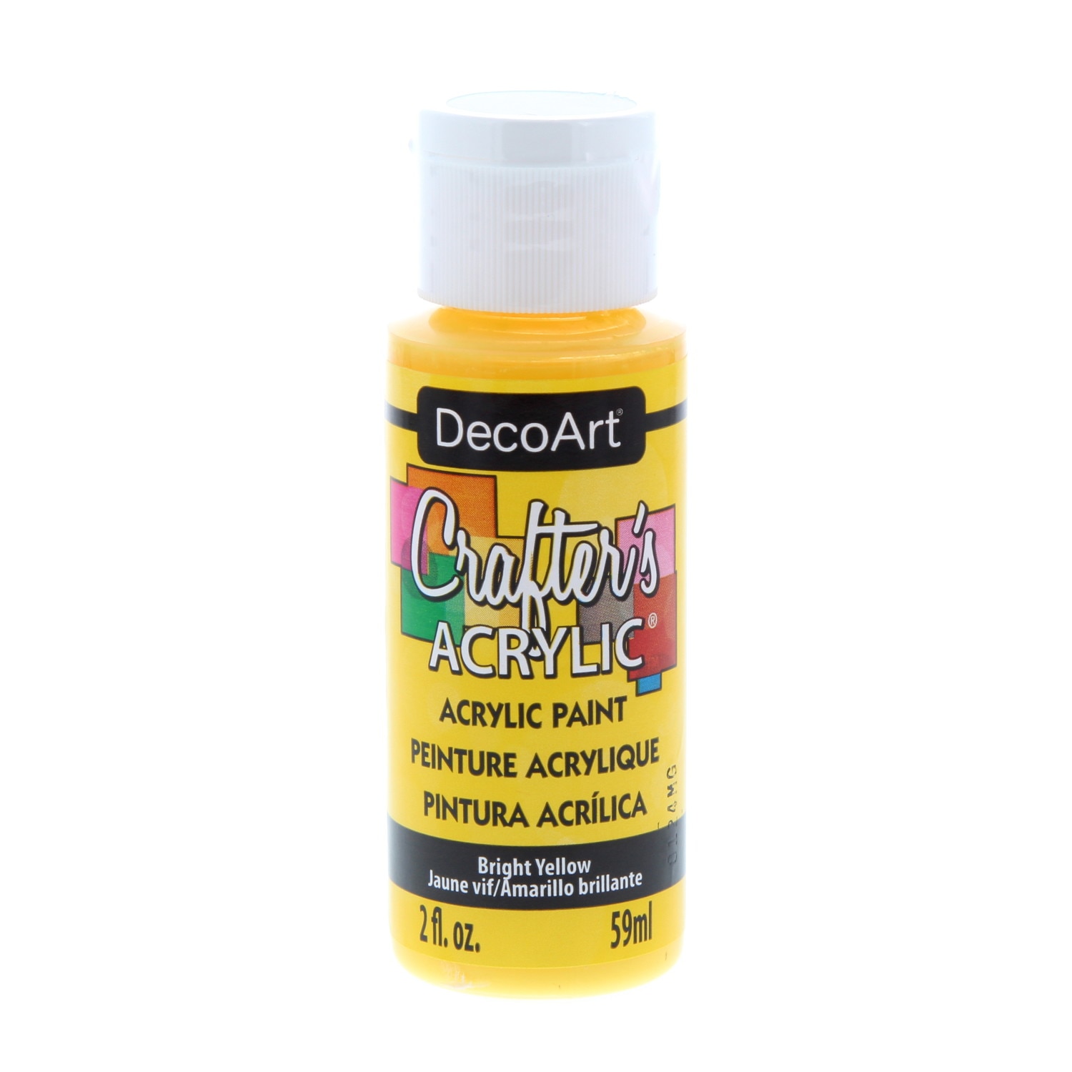 Crafters Acryl Paint Bright Yellow