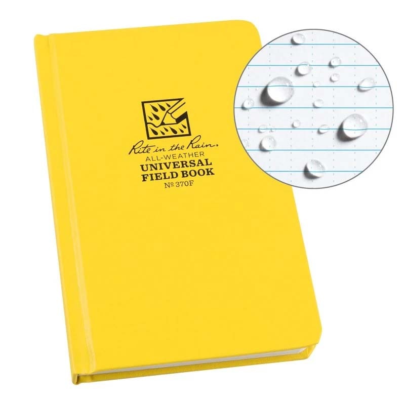 Hard Cover Notebook Yellow Cover Universal Pattern