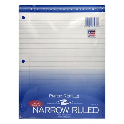 Filler Paper 130 Ct Narrow Ruled