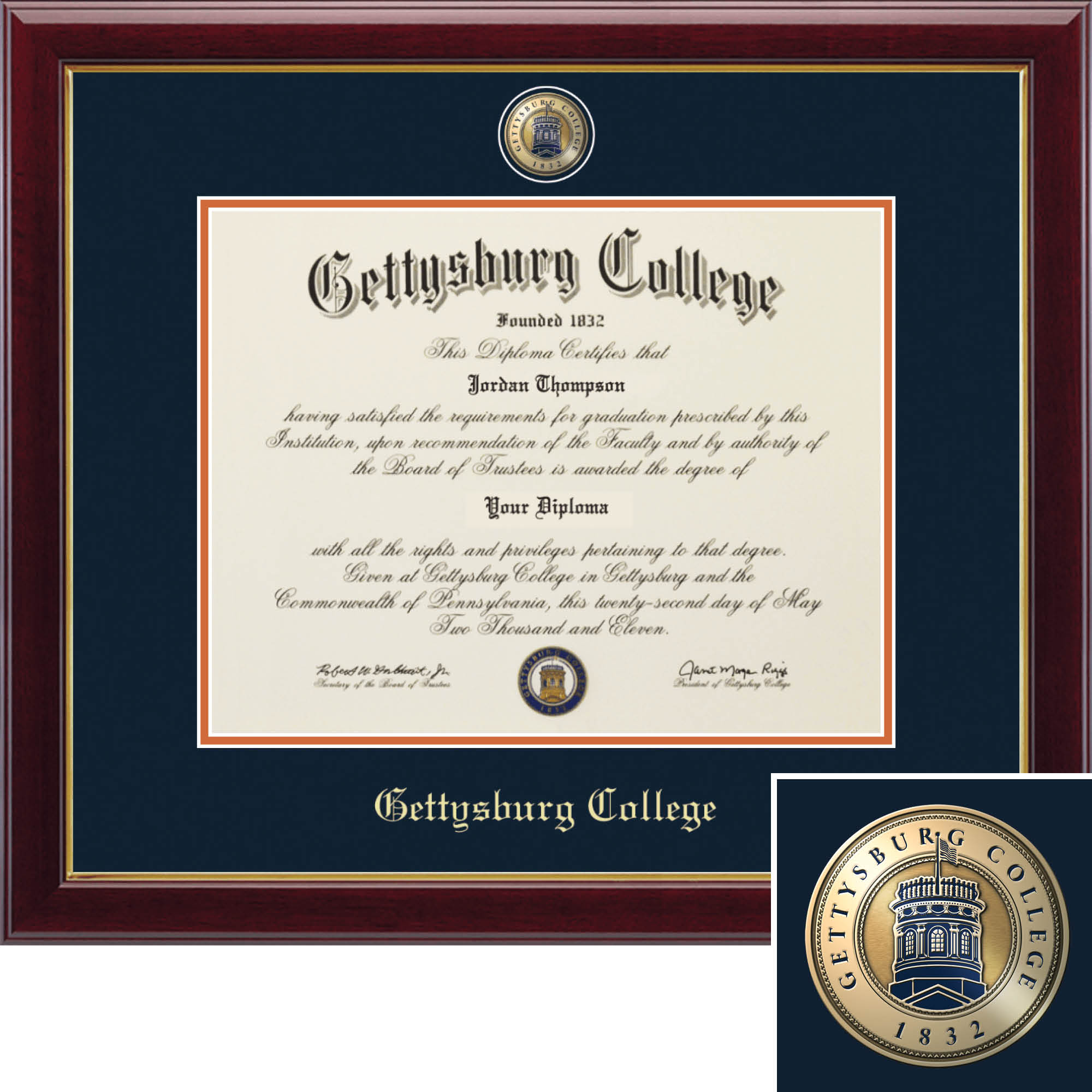 Church Hill Classics, Masterpiece, 11x14 Masters Candidates, Diploma Frame