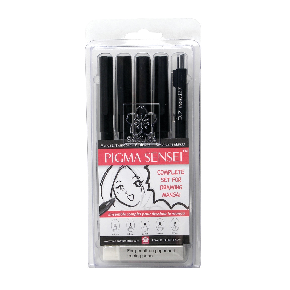 Sakura Pigma Sensei Manga Drawing Set, 6-Pieces