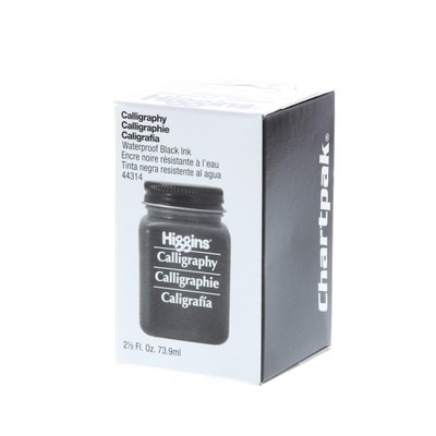 Higgins Waterproof Calligraphy Ink, 2.5 oz., Black