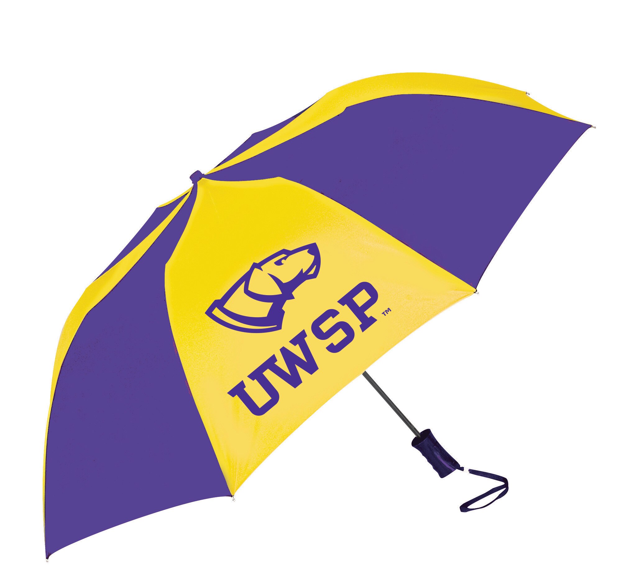 "The Sport" 2-Tone Emblematic Umbrella Automatic Folding 48" Coverage