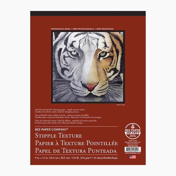 Bee Stipple Paper Pad 9X12(1)