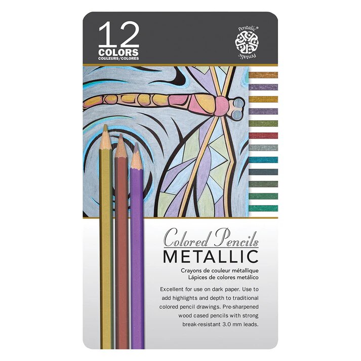 Metallic Colored Pencils 12Pk