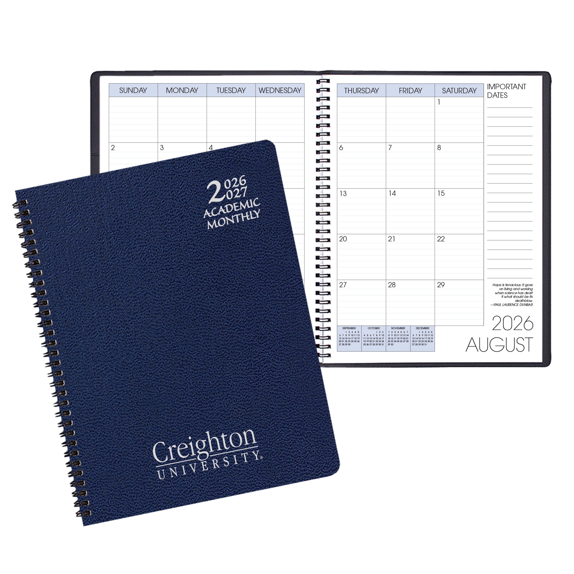 Payne '26-'27 Imprinted Academic Monthly Planner