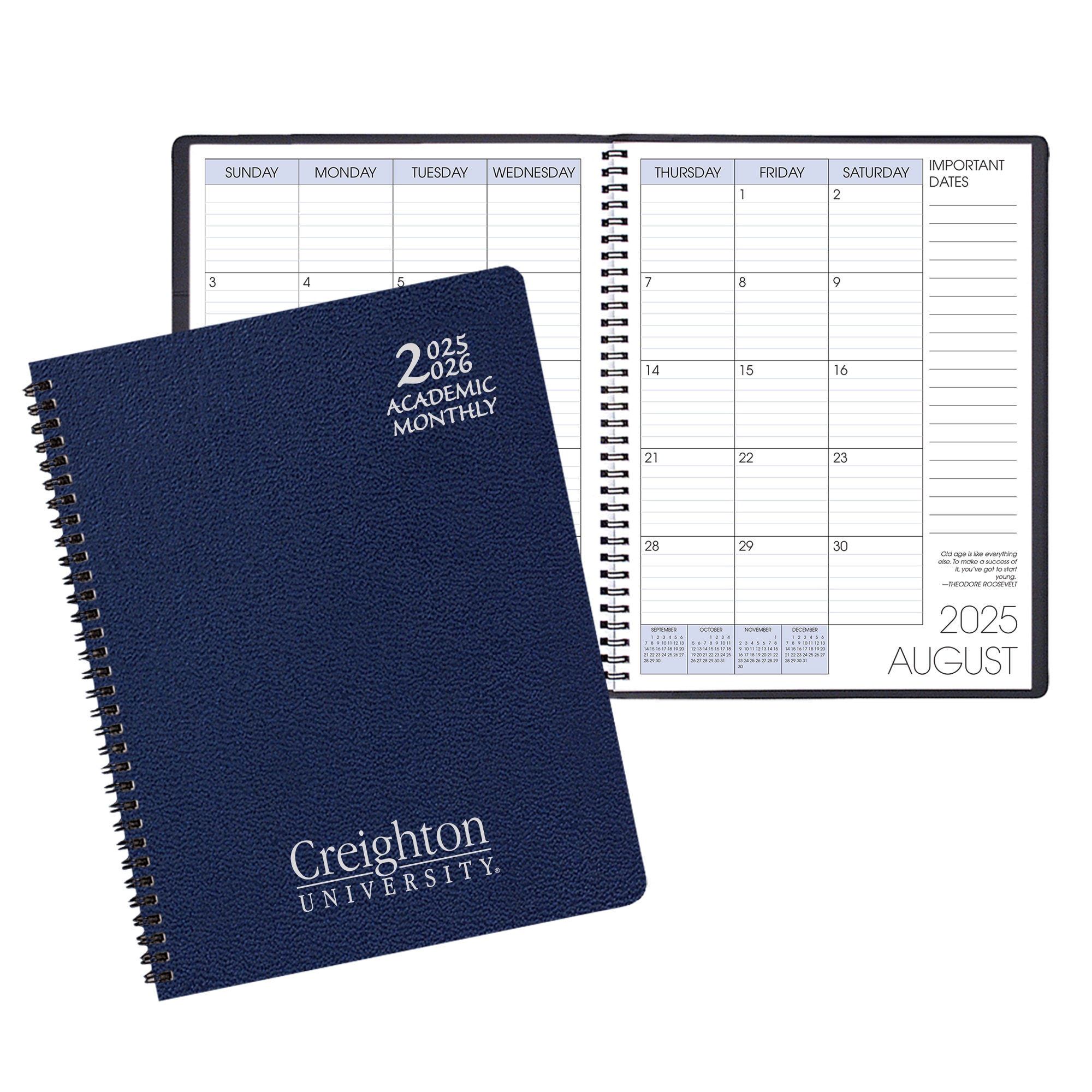 Payne 25-26 Imprinted Academic Monthly Planner 8.5"x11"