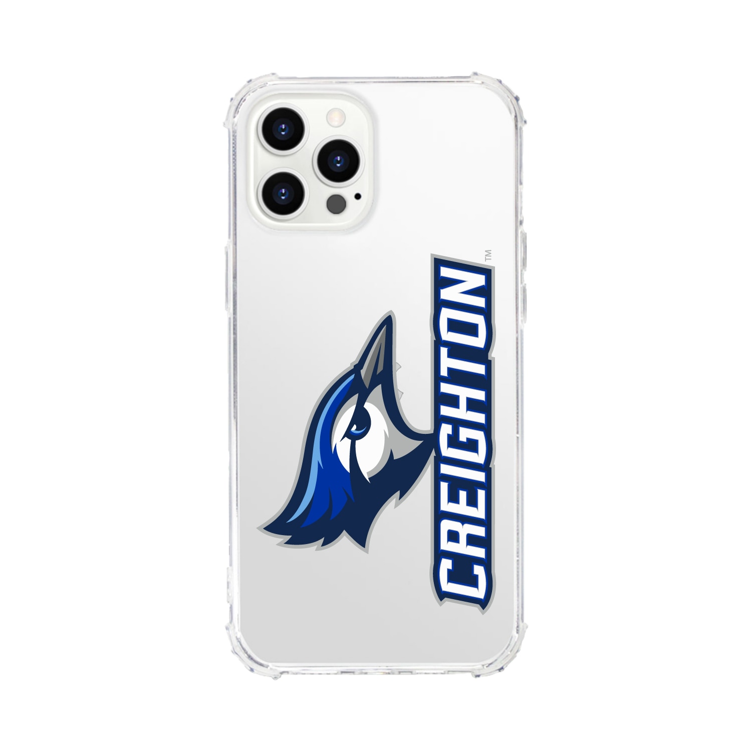 Creighton University- Clear Tough Edge Phone Case, Classic - iPhone 15