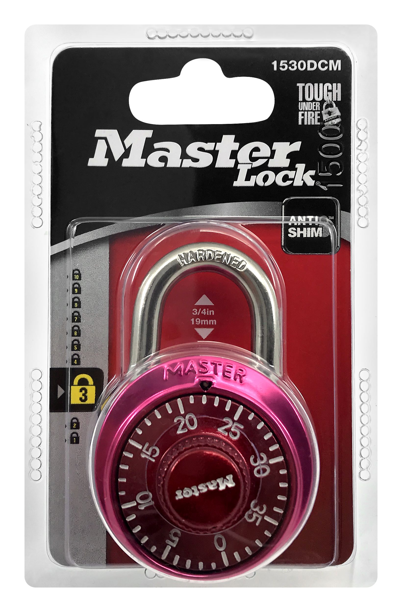 Master Lock 1530DCM X-treme Combination Lock in Assorted Colors, 1-Pack