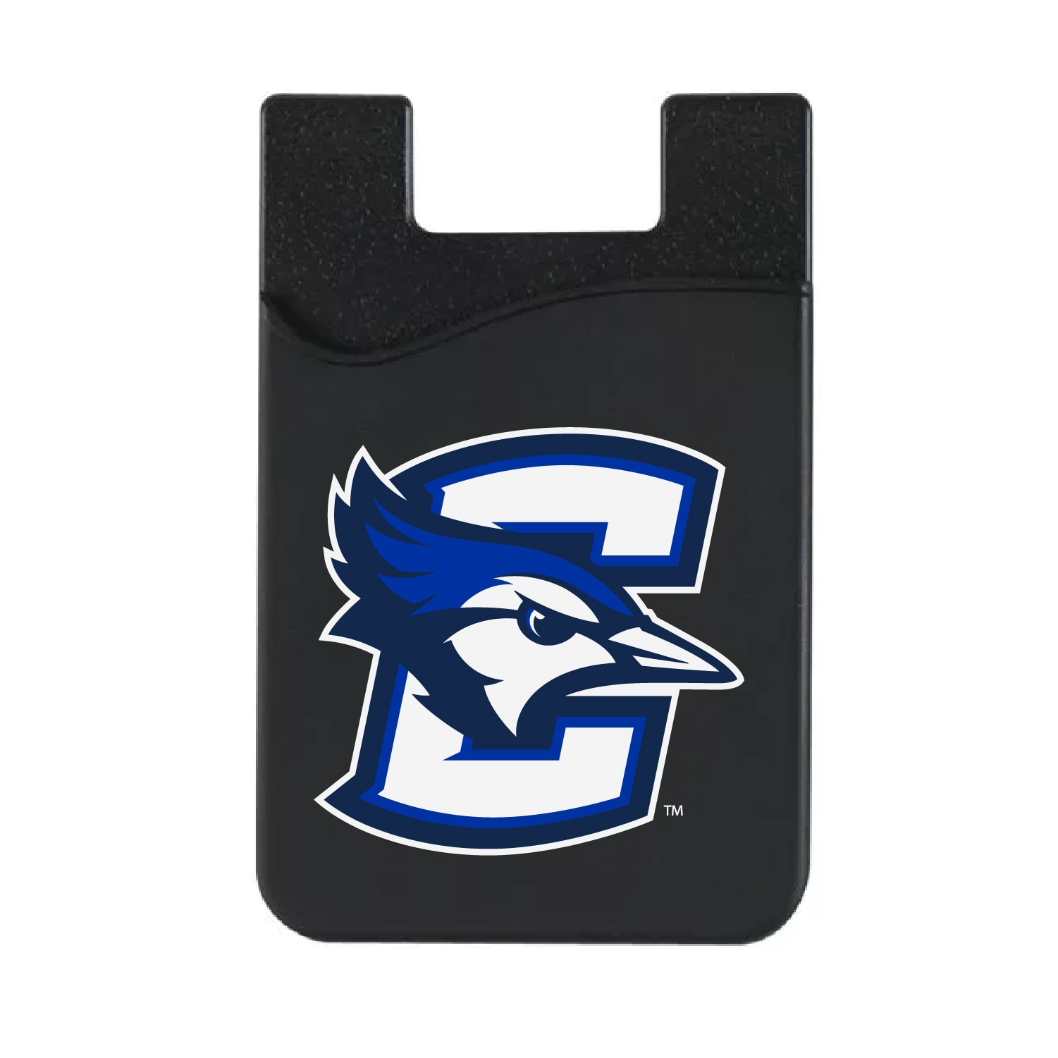 Creighton University - Black Leather Wallet Sleeve (Top Load), Classic V1