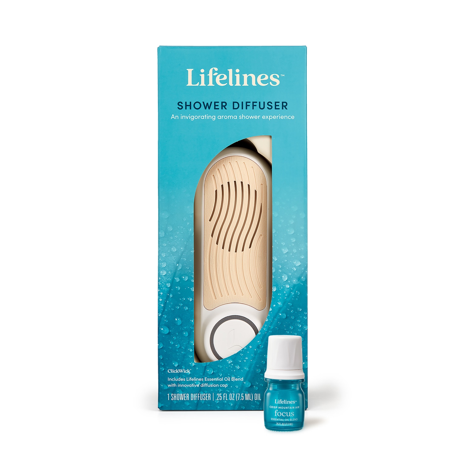 Lifelines Shower Diffuser plus Essential Oil Blend
