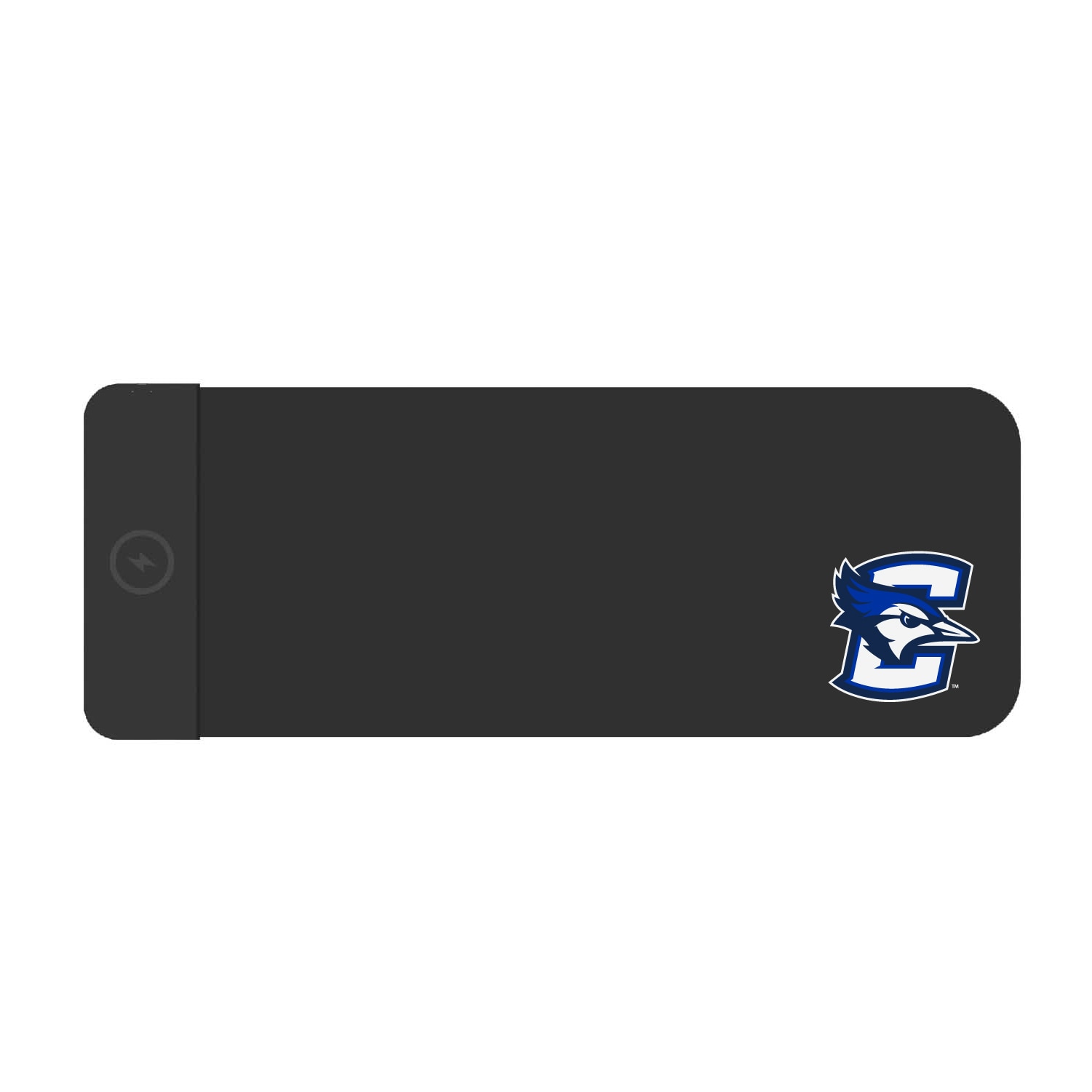 Creighton University - Cloth Wireless Charging Desk Mat, Black, Classic