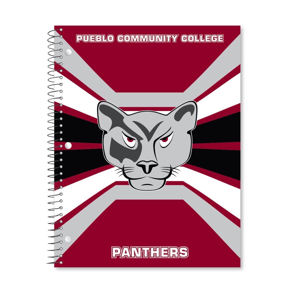 Digi Color Warp 1 Subject 11"x8.5" 70 Count College Ruled Spiral Notebook