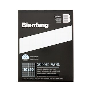 Bienfang Designer Grid Paper Pad, 50 Sheets,,  10