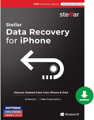 Stellar Data Recovery for iPhone & iOS - 1-Year Sub