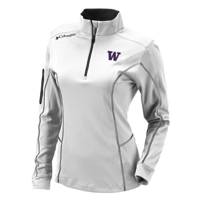 Washington Huskies Columbia Omni Wick Shotgun Quarter Zip Washington Huskies Columbia Omni Wick Shotgun Quarter Zip
