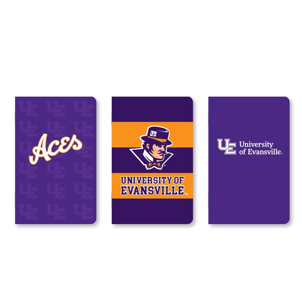 Set of 3 School Spirit Pocket Sized Mini Notebooks