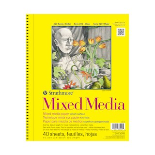 Strathmore Mixed Media Paper Pad, 300 Series, 9