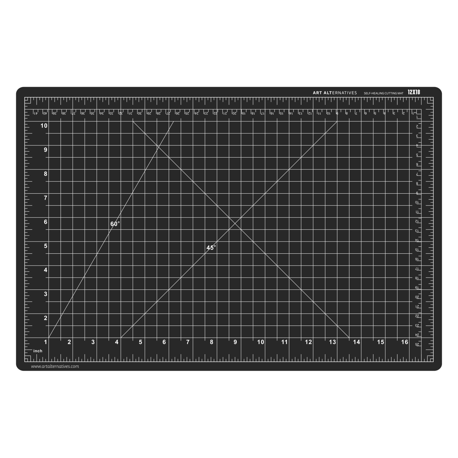 Art Alternatives Self-Healing Cutting Mat, 12" x 18", Double-Sided