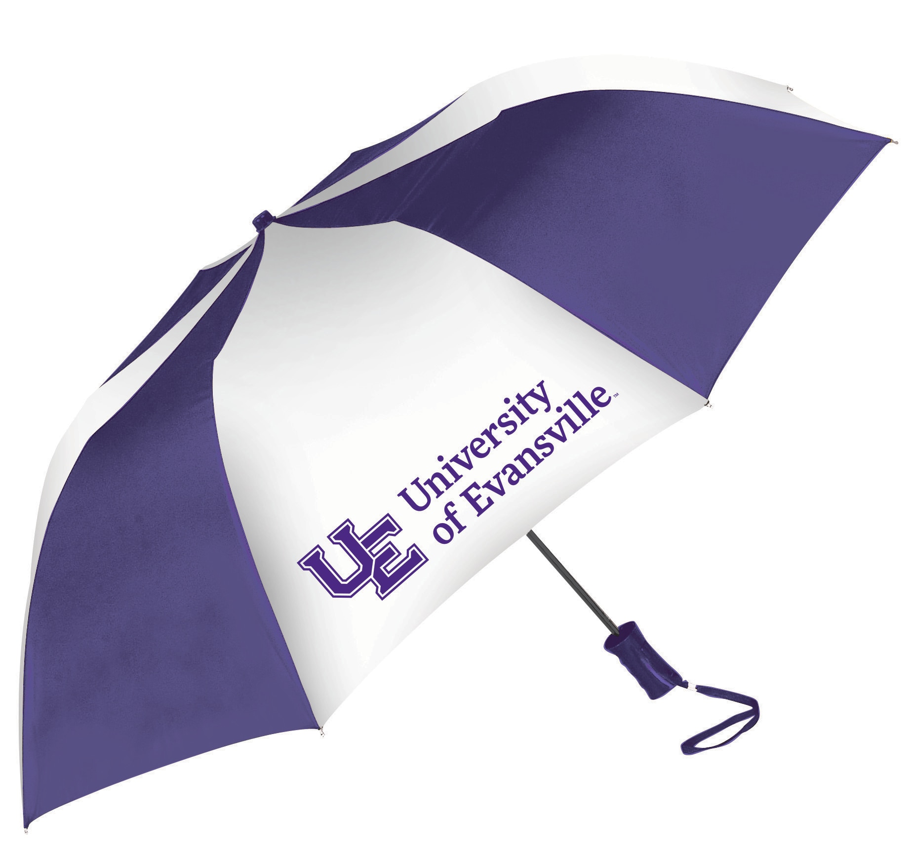 "The Sport" 2-Tone Emblematic Umbrella Automatic Folding 48" Coverage