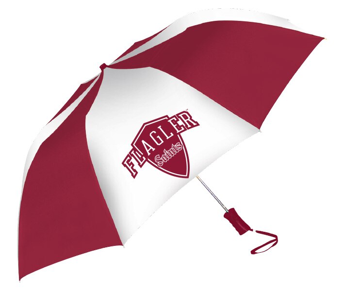 Flagler College "The Sport" 2-Tone Emblematic Umbrella Automatic Folding 48" Coverage