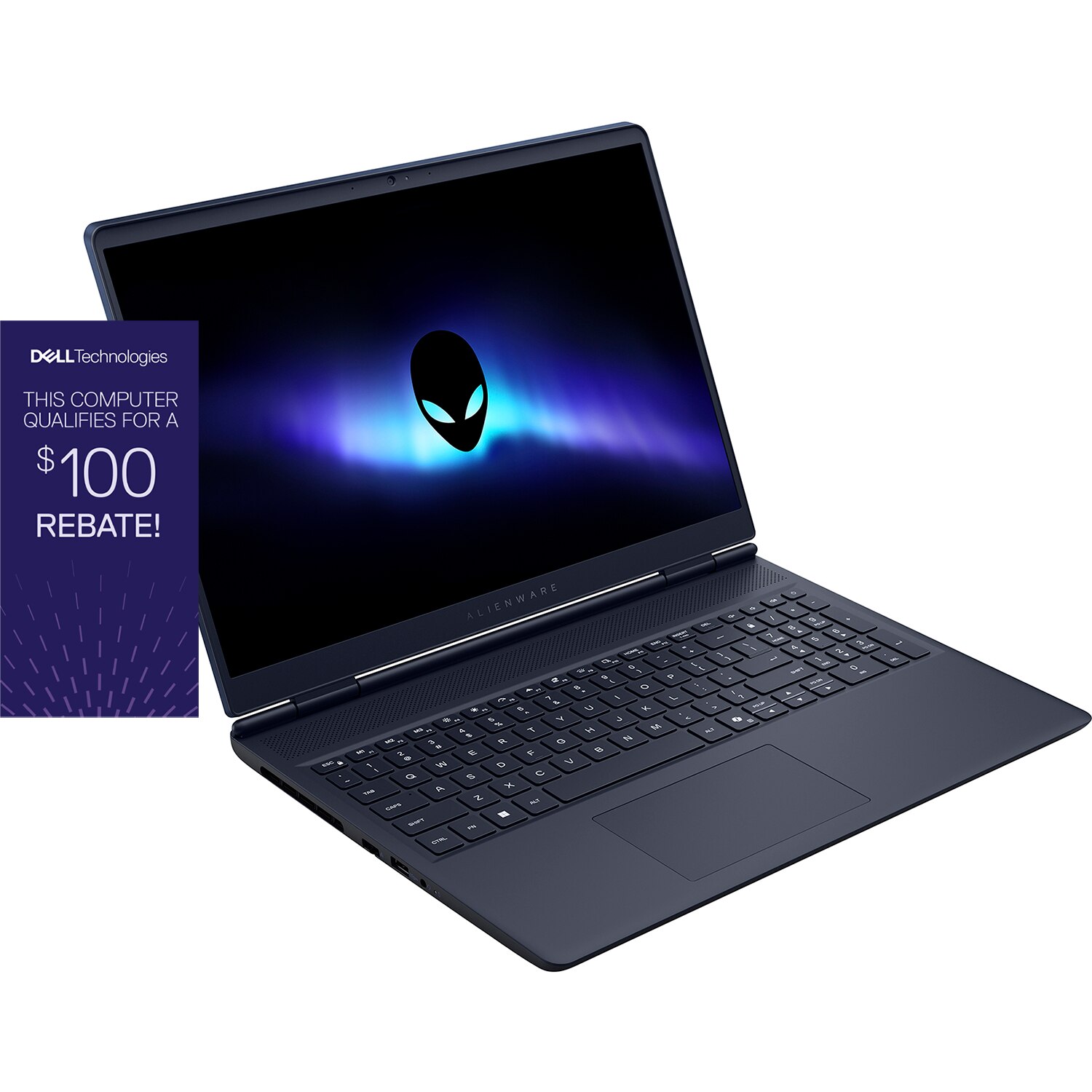Dell Alienware 16 inch Aurora Gaming Non-Touch Laptop Indigo