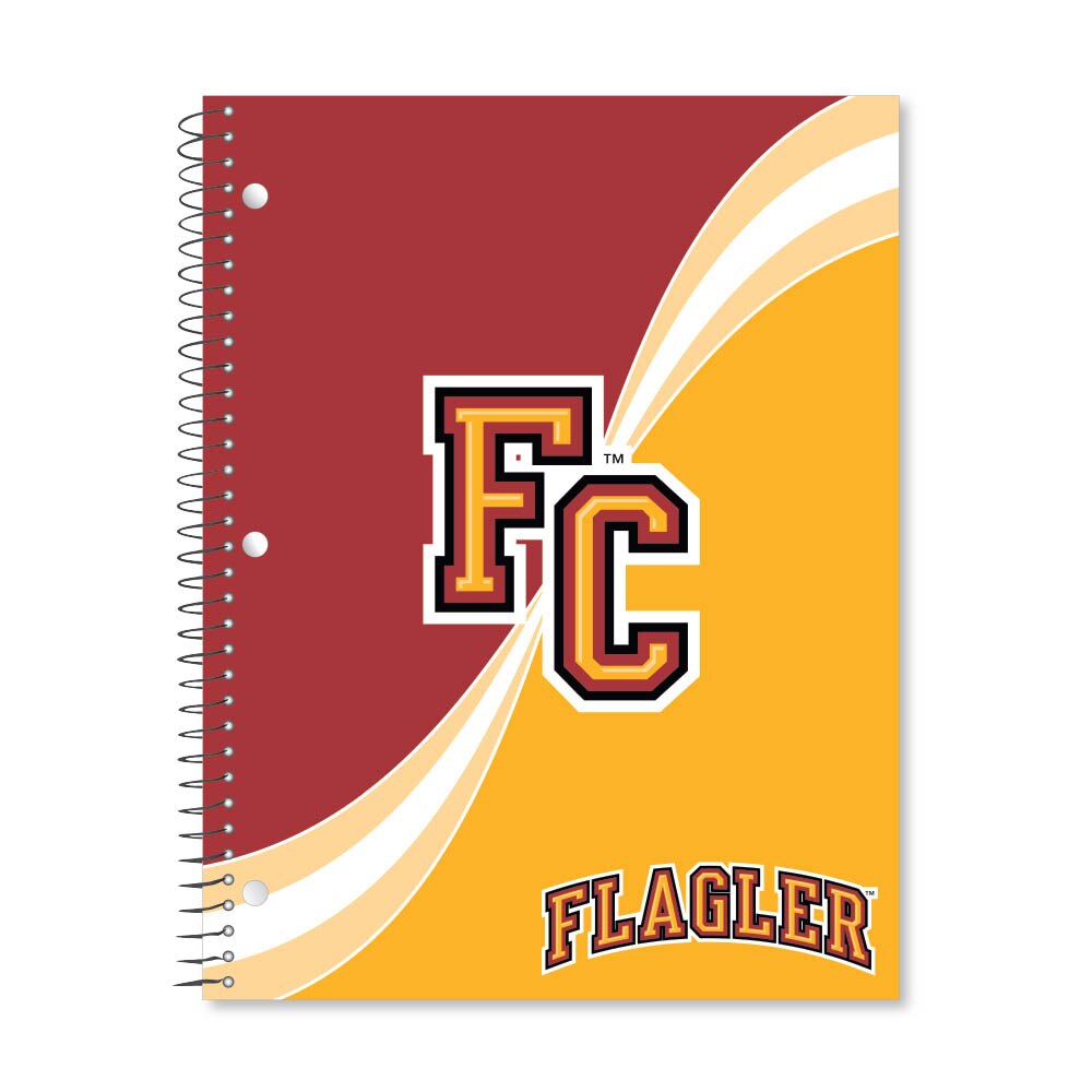 Digi Curve Divide 1 Subject 11"x8.5" 70 Count College Ruled Spiral Notebook