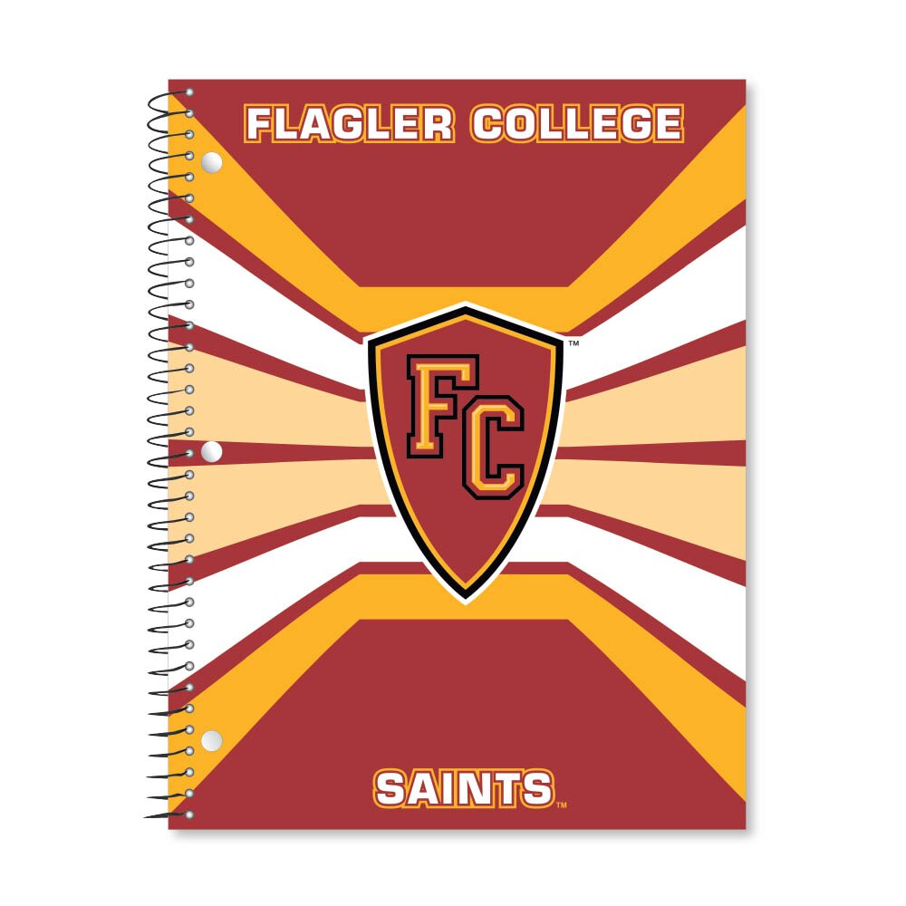 Digi Color Warp 1 Subject 11"x8.5" 70 Count College Ruled Spiral Notebook