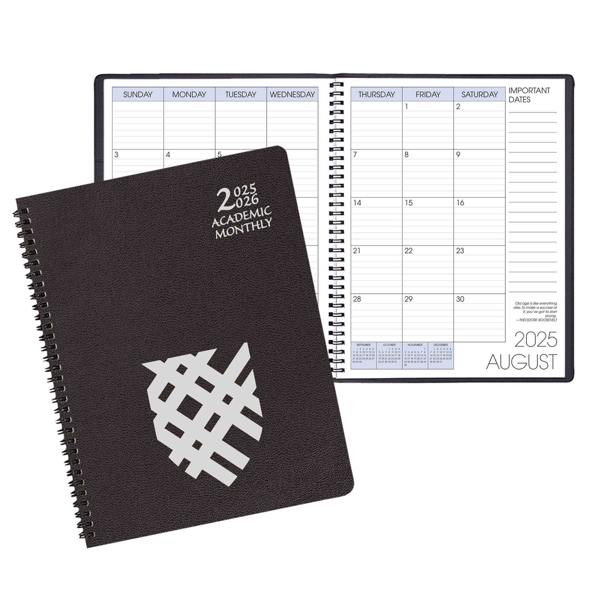Payne 25-26 Imprinted Academic Monthly Planner 8.5"x11"