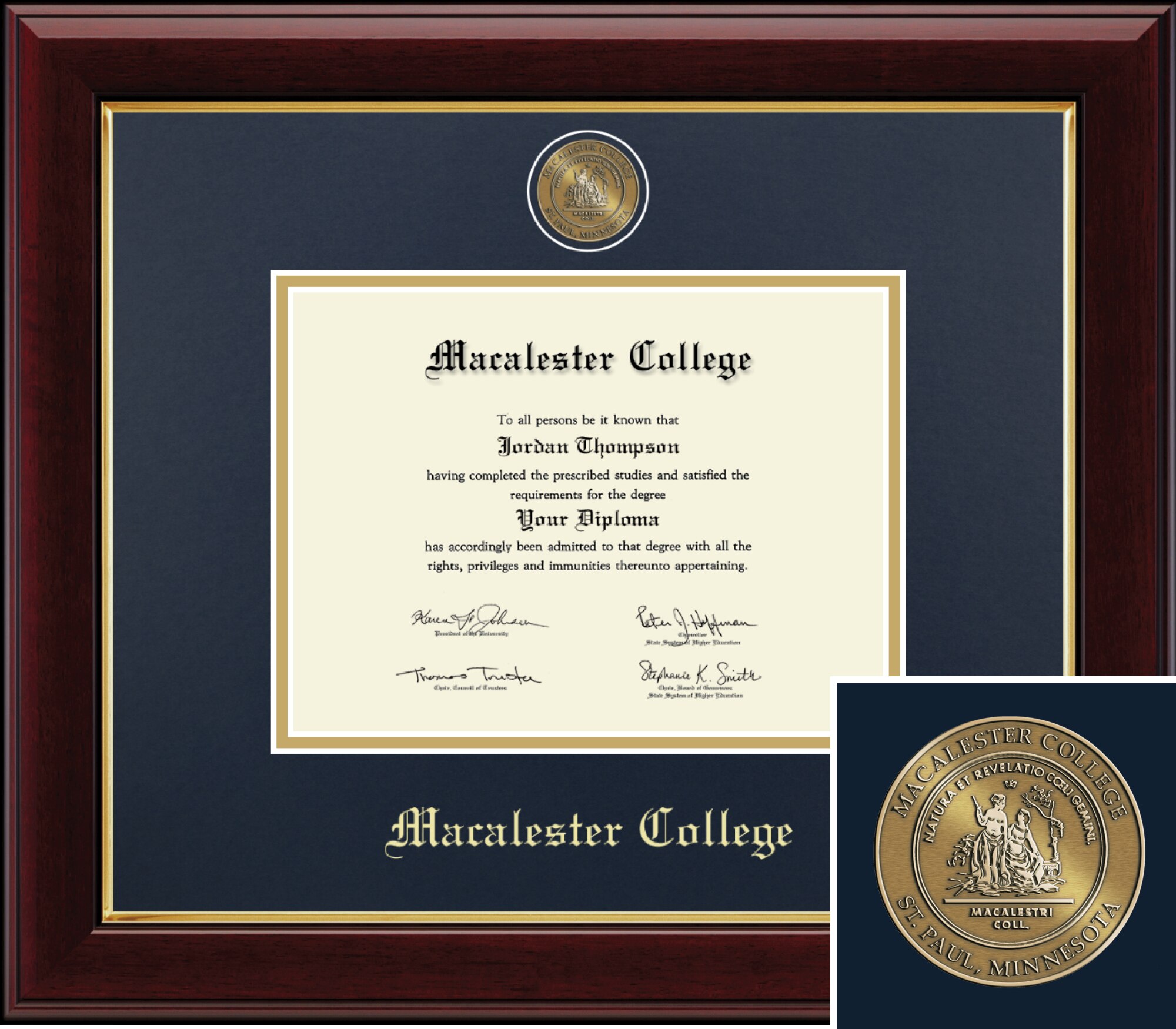 Church Hill Classics Masterpiece 8x6 Cherry Diploma Frame