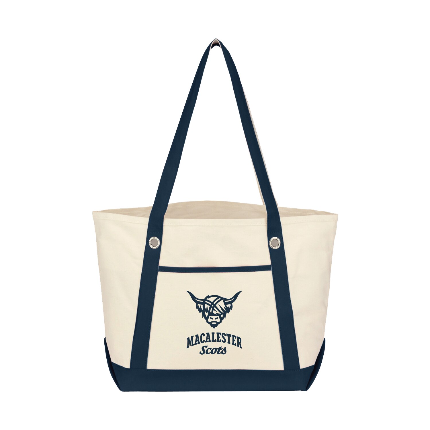 Macalester College ATHLTC MRK CTKME Medium 12oz Canvas Boat Tote